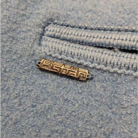 Smoking Jacket by Eisbar Sky Blue Wool Vintage 70s Size 36 Made In Austria - Picture 4 of 9